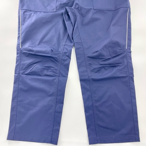 Oobe Work Casual Dress Pants Blue Straight Leg Uniform Unisex Pant 40/28 - Picture 3 of 13